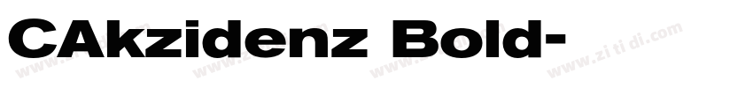CAkzidenz Bold字体转换